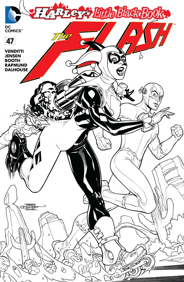 FLASH #47 (NEW 52) BLK/WHTE CVR