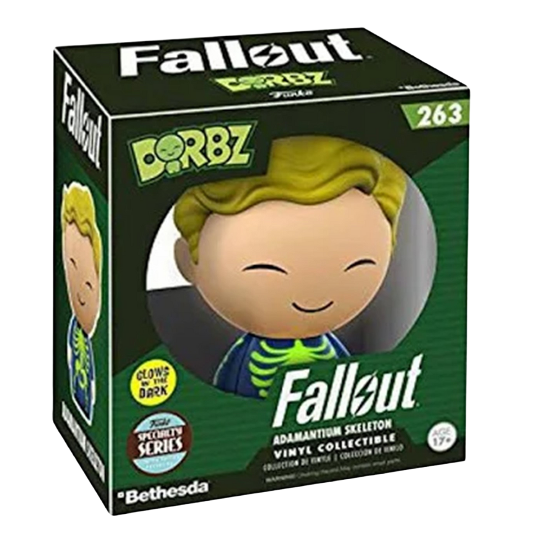 DORBZ : SPECIALTY SERIES FALLOUT - VAULT BOY ADAMANTIUM SKELETON GITD #263