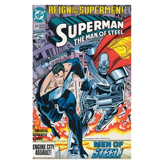 SUPERMAN MAN OF STEEL - #26 1991