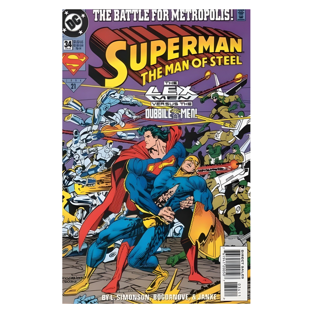 SUPERMAN MAN OF STEEL - #34 1991