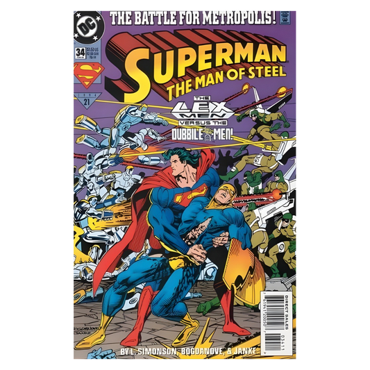 SUPERMAN MAN OF STEEL - #34 1991