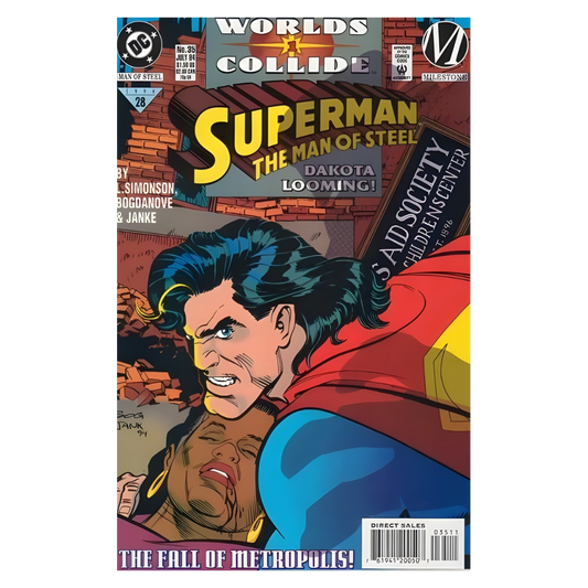 SUPERMAN MAN OF STEEL - #35 1991
