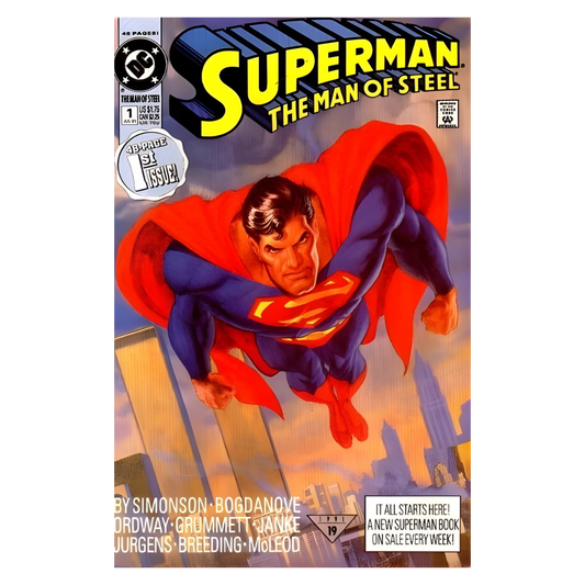 SUPERMAN MAN OF STEEL - #1 1991