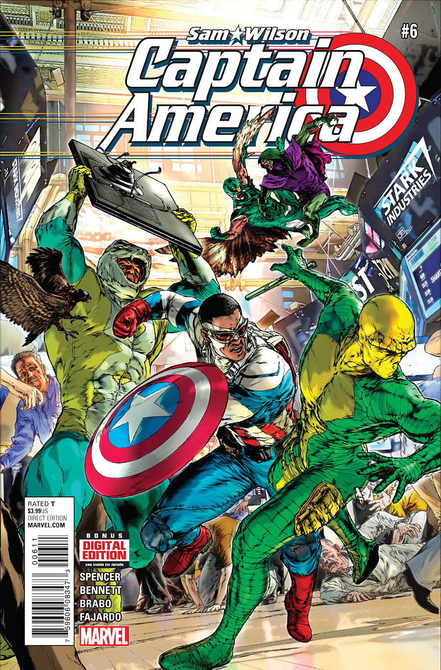 CAPTAIN AMERICA : SAM WILSON #6 1ST APPEARANCE OF FALCON