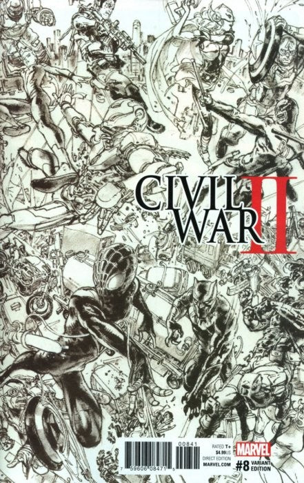 CIVIL WAR II #8 SKETCH CVR